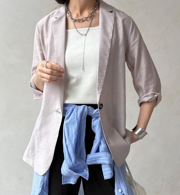  「【WEB限定】シアースラブジャケット」|テーラードジャケット|