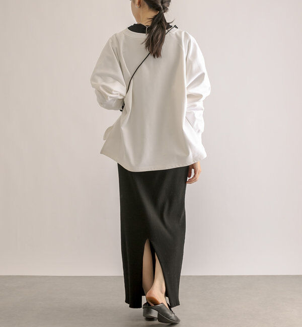  「【大人が着やすい】キーネックオーバースウェット」|Tシャツ・カットソー|