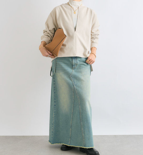  「【大人が着やすい】キーネックオーバースウェット」|Tシャツ・カットソー|