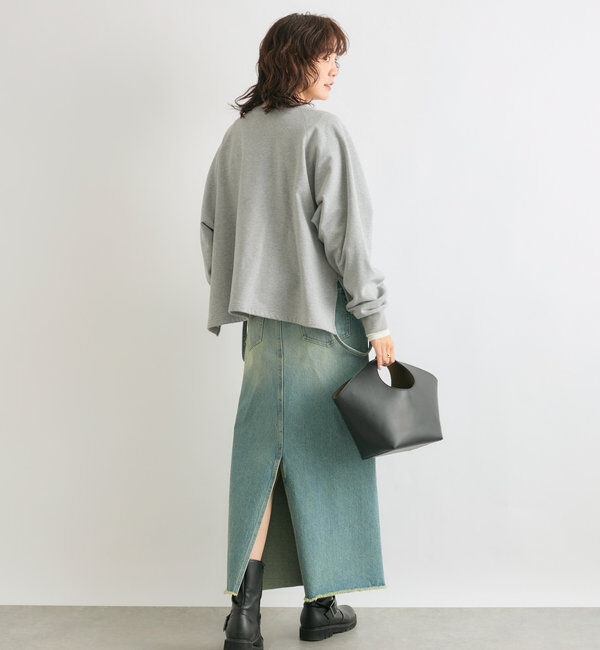  「【大人が着やすい】キーネックオーバースウェット」|Tシャツ・カットソー|