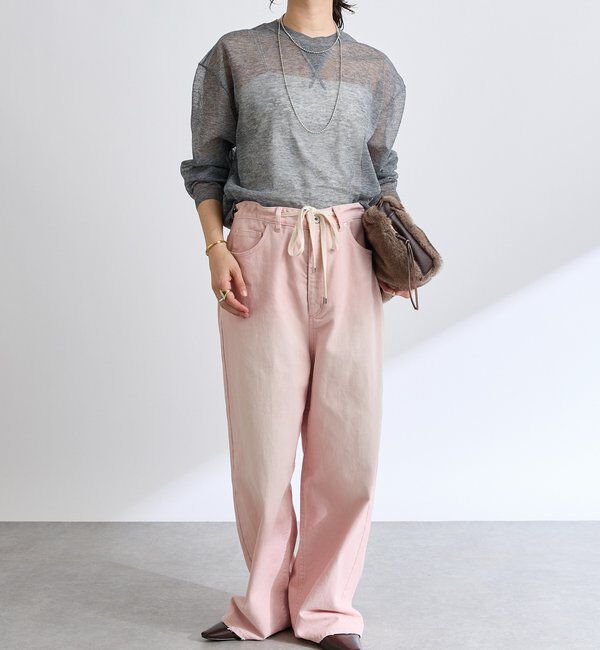  「【遊び心をプラス】ドロストカラーパンツ」|チノ|