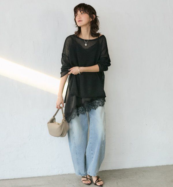  「予約【ご好評につき追加販売決定！】バイアスヘムレースキャミソール」|シャツ・ブラウス|