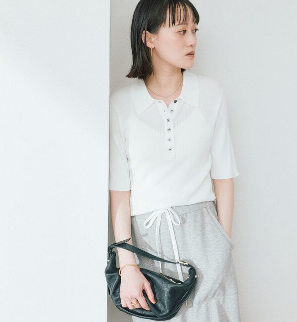  「【オンオフ使える】クールフィールポロニット」|ニット・セーター|