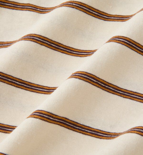  「【大人のボーダーTシャツ】マルチボーダーゴブソデTee」|Tシャツ・カットソー|