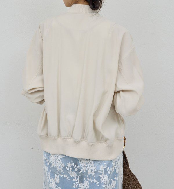  「【人気BZが素材を変えて再登場！】サテンブルゾン」|ブルゾン・スタジャン|