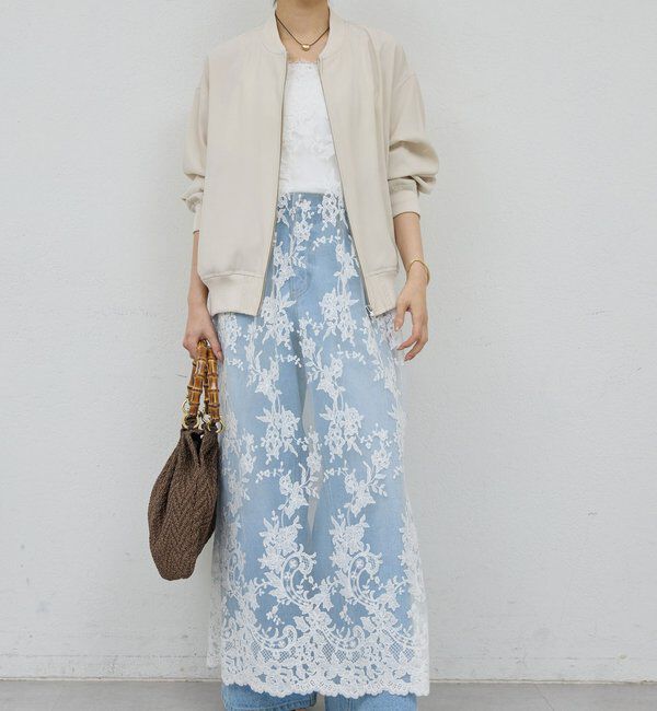  「【人気BZが素材を変えて再登場！】サテンブルゾン」|ブルゾン・スタジャン|