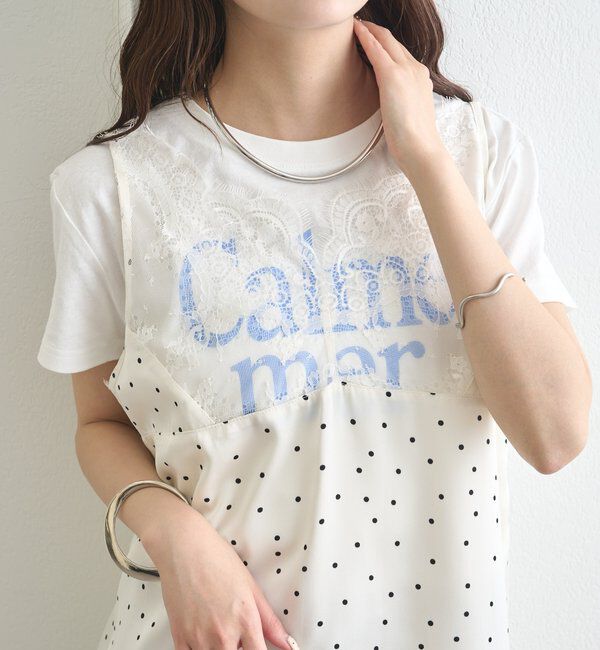  「レースサテンキャミソール」|シャツ・ブラウス|