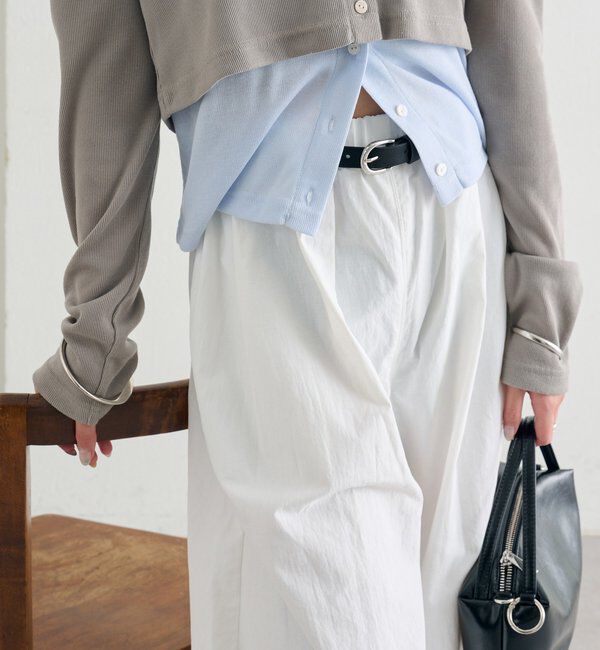  「ボリュームイージーパンツ」|チノ|