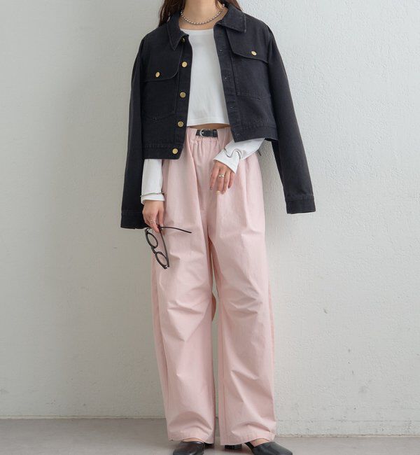  「ボリュームイージーパンツ」|チノ|