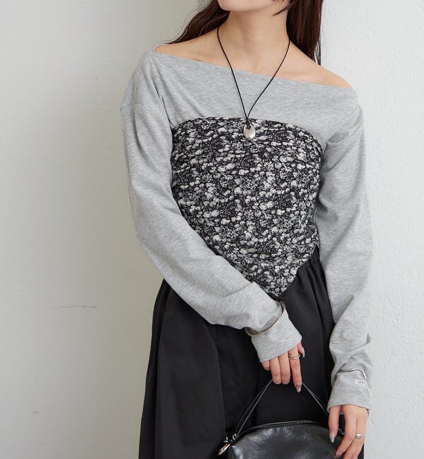  「モノクロフラワー スカーフ」|バンダナ・スカーフ|