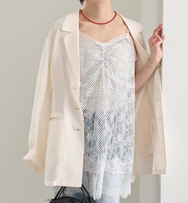  「ドットレースキャミチュニック」|シャツ・ブラウス|