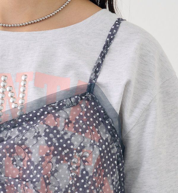  「ドットレースキャミチュニック」|シャツ・ブラウス|
