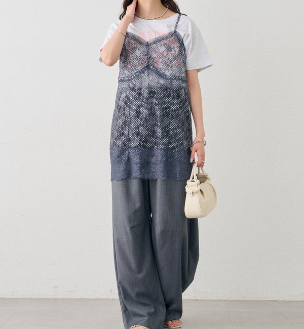  「ドットレースキャミチュニック」|シャツ・ブラウス|