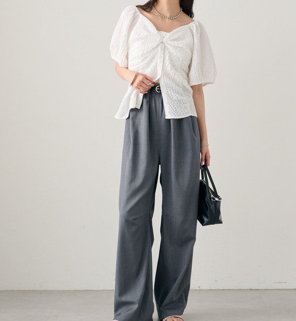  「ハートネックパフブラウス」|シャツ・ブラウス|