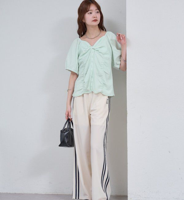  「ハートネックパフブラウス」|シャツ・ブラウス|