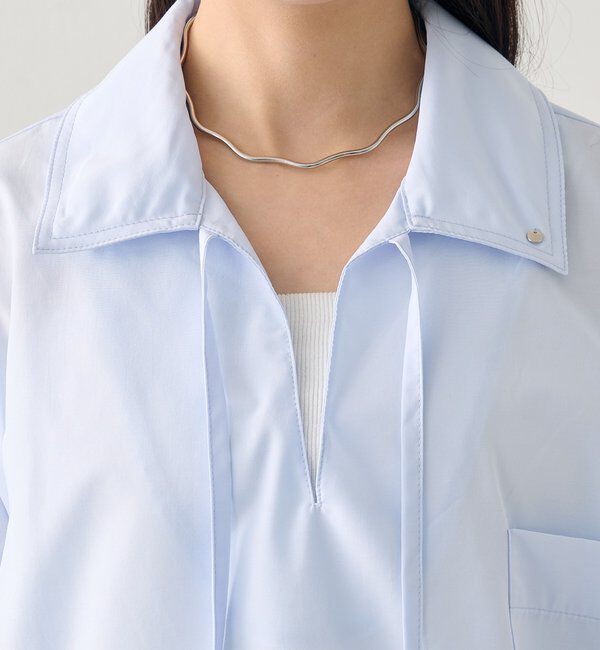 「襟付きスキッパーシャツ」|シャツ・ブラウス|