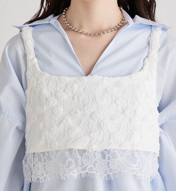  「フラワーレースビスチェ」|シャツ・ブラウス|