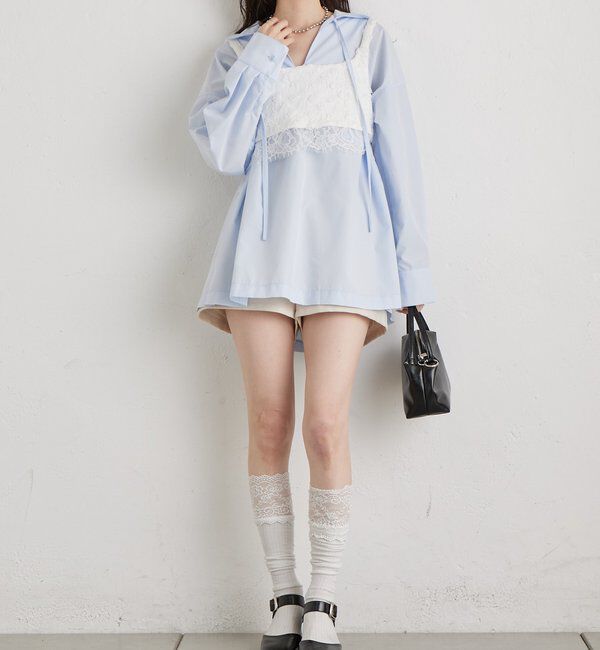  「フラワーレースビスチェ」|シャツ・ブラウス|