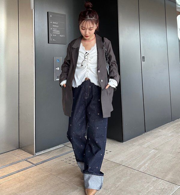  「ラインストーンデニム」|デニム|