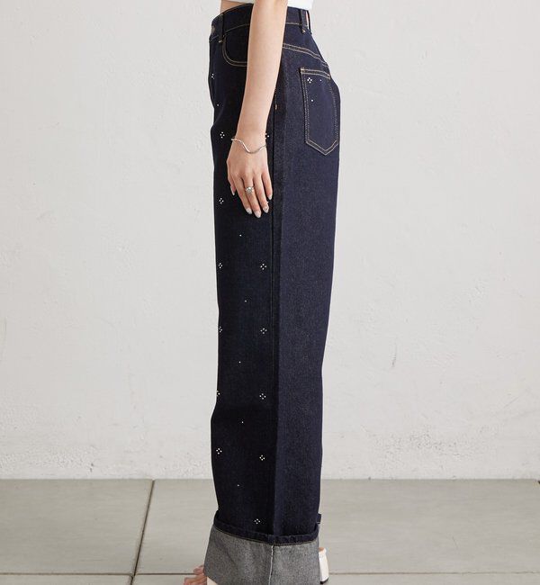  「ラインストーンデニム」|デニム|