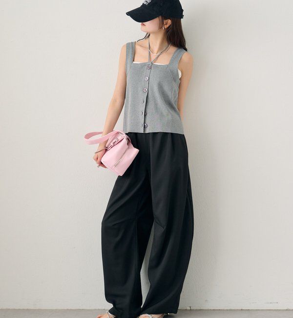  「ベルト付きボリュームスラックス」|チノ|