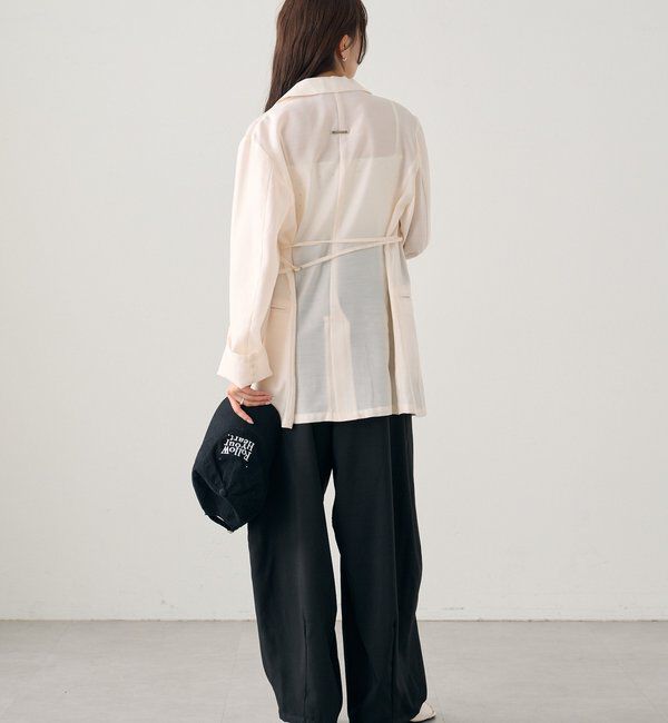  「ベルト付きボリュームスラックス」|チノ|