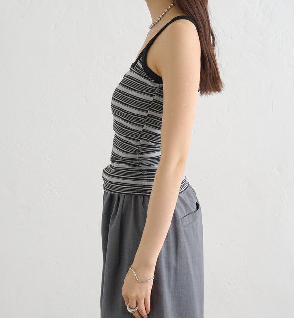  「パット付きマルチボーダーキャミソール」|キャミソール|