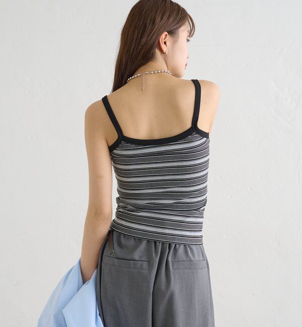  「パット付きマルチボーダーキャミソール」|キャミソール|