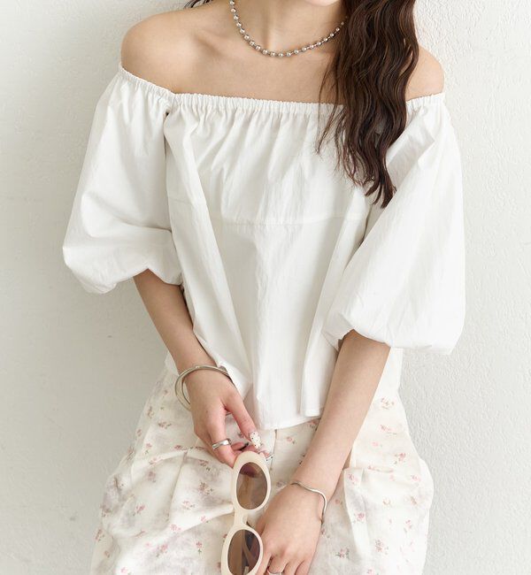  「オフショル袖バルーンブラウス」|シャツ・ブラウス|