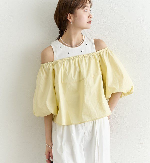  「オフショル袖バルーンブラウス」|シャツ・ブラウス|