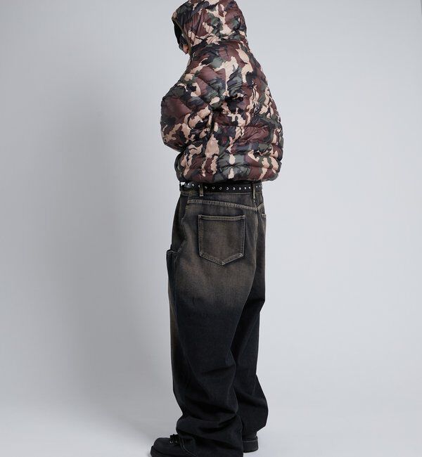  「【Sourcream】中綿ハーフジップフードプルオーバー」|ブルゾン・スタジャン|