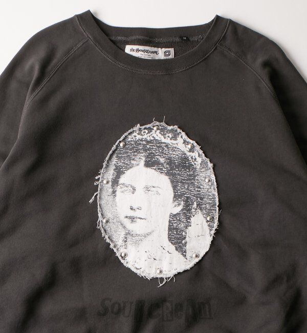  「【UNISEX】Sourcreamリメイクスタッズスウェット」|Tシャツ・カットソー|