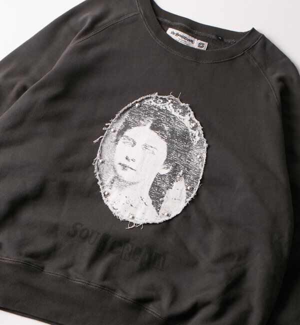  「【UNISEX】Sourcreamリメイクスタッズスウェット」|Tシャツ・カットソー|