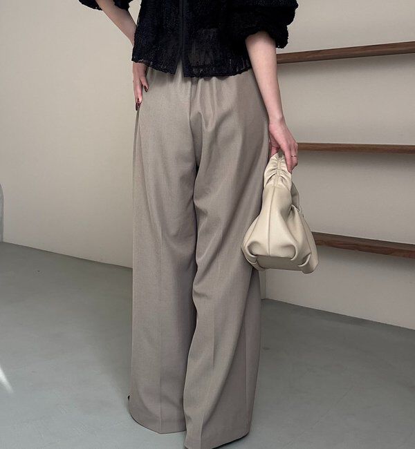  「【yuu企画】【サイズ展開あり】アシメウエストパンツ」|チノ|