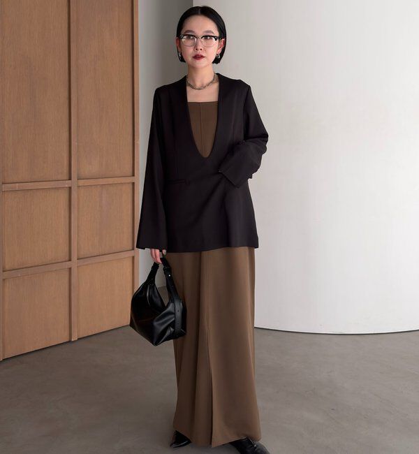  「【tani企画】深Vネックジャケットプルオーバー」|その他|