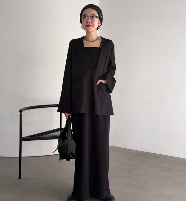  「【tani企画】深Vネックジャケットプルオーバー」|その他|