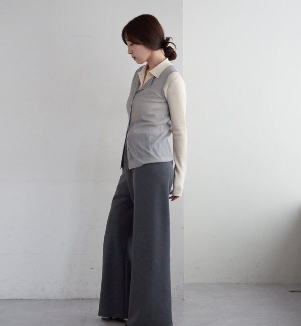  「ダブルクロスワイドパンツ」|チノ|