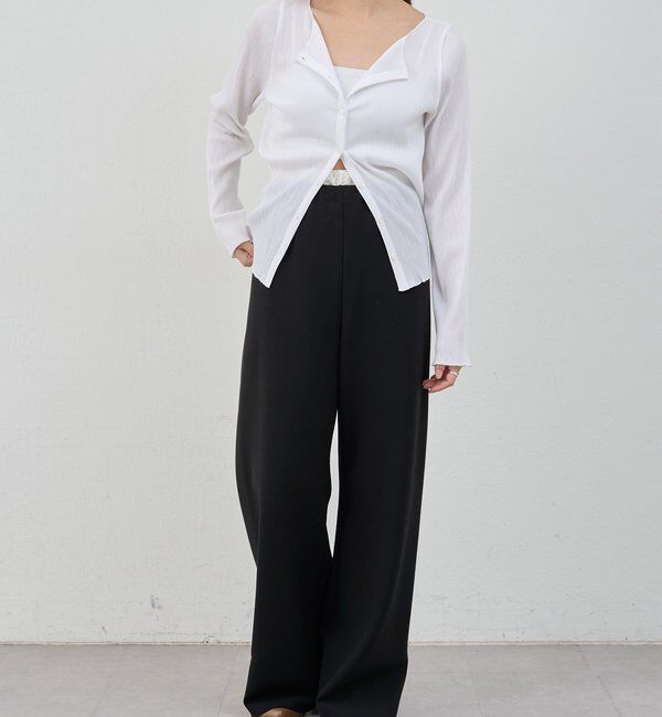  「ダブルクロスワイドパンツ」|チノ|