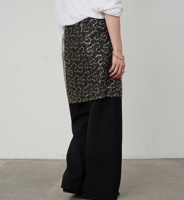  「ダブルクロスワイドパンツ」|チノ|