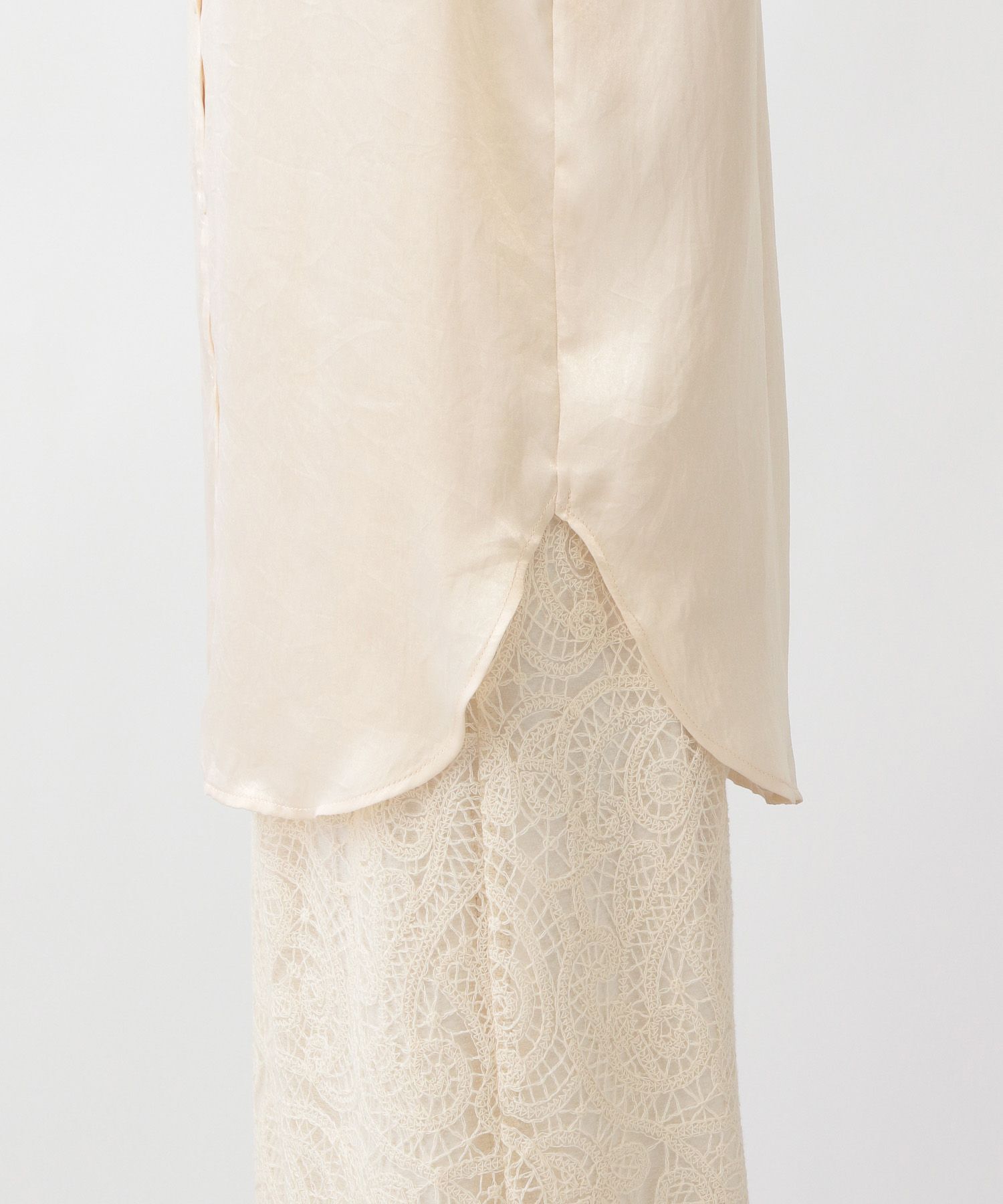 A part by 「チンチラサテンシャツ」|シャツ・ブラウス|