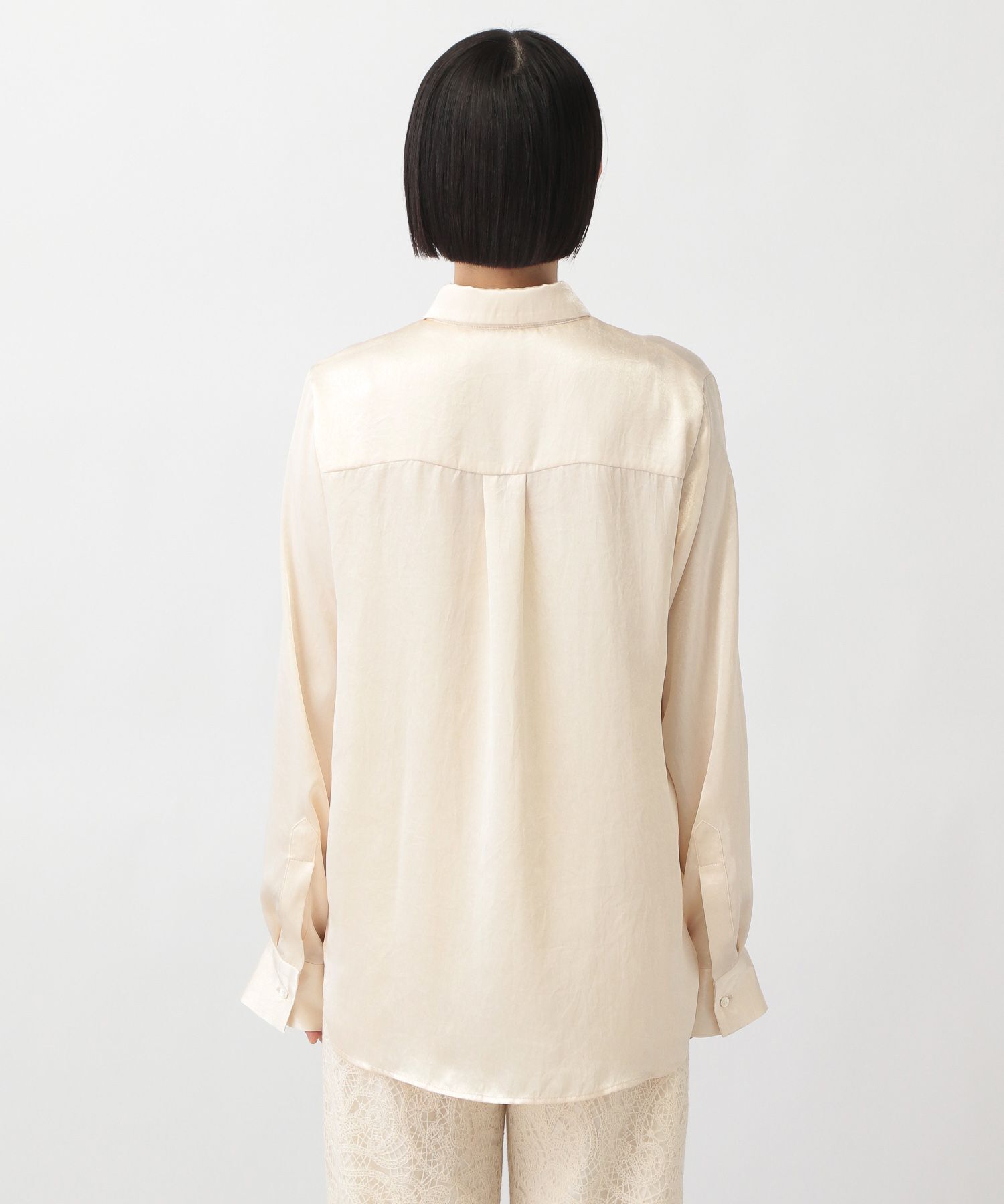 A part by 「チンチラサテンシャツ」|シャツ・ブラウス|
