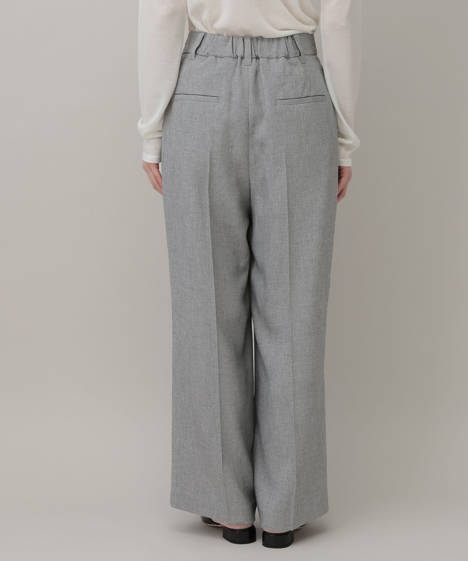 A part by 「【多機能・セットアップ対応可能】リネンライクパンツ」|スラックス|