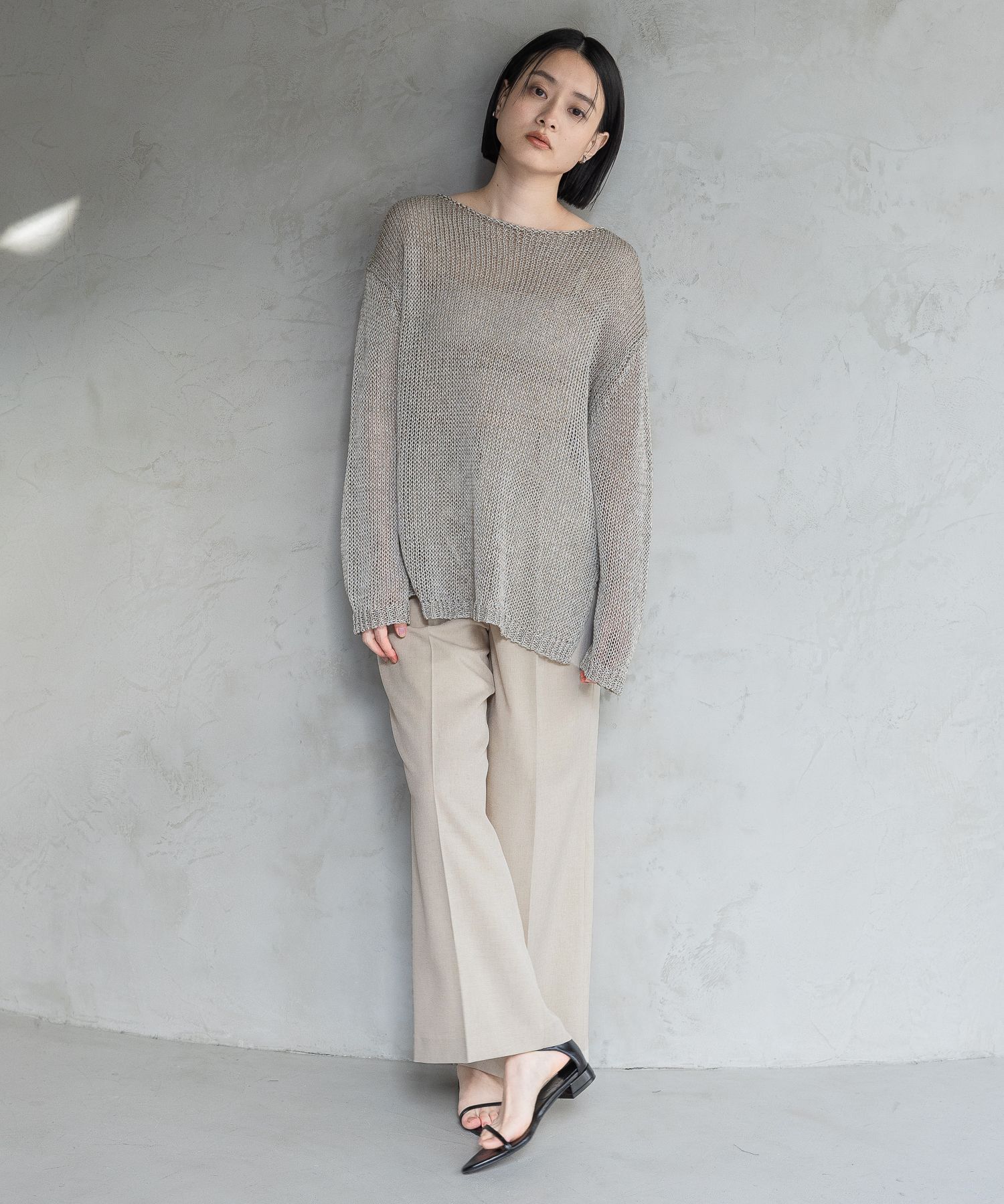 A part by 「【多機能・セットアップ対応可能】リネンライクパンツ」|スラックス|