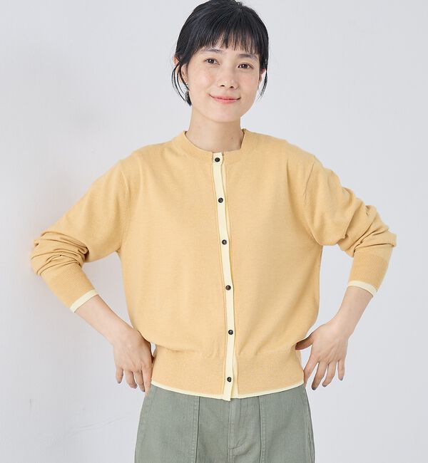 collex「バイカラーコンパクトカーディガン」|カーディガン|