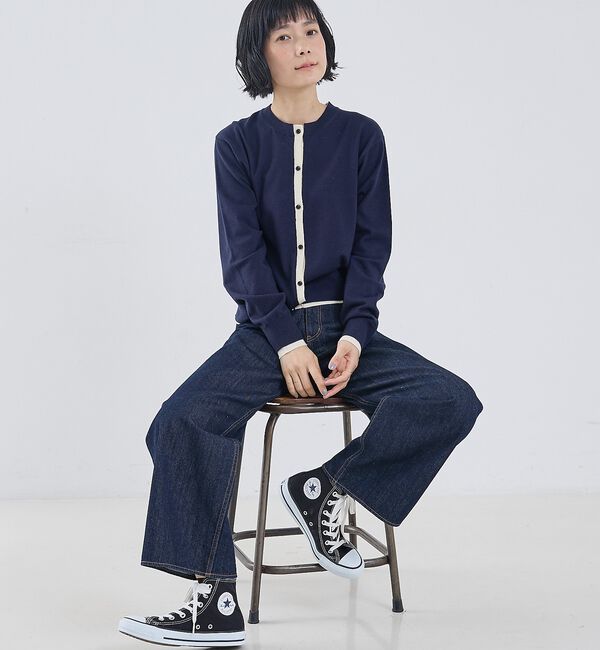 collex「バイカラーコンパクトカーディガン」|カーディガン|