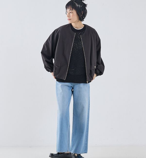 collex「2WAYボリュームスリーブジップアップブルゾン」|ブルゾン・スタジャン|