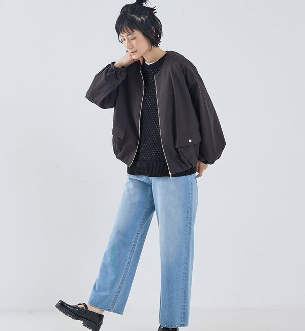 collex「2WAYボリュームスリーブジップアップブルゾン」|ブルゾン・スタジャン|