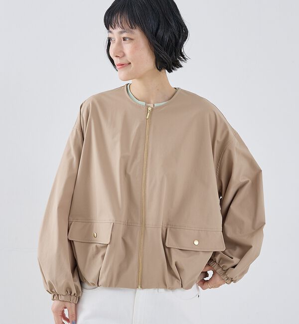 collex「2WAYボリュームスリーブジップアップブルゾン」|ブルゾン・スタジャン|