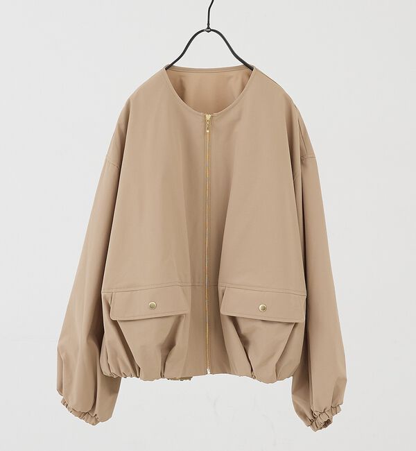 collex「2WAYボリュームスリーブジップアップブルゾン」|ブルゾン・スタジャン|