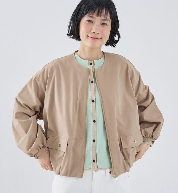 collex「2WAYボリュームスリーブジップアップブルゾン」|ブルゾン・スタジャン|